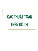 Bài giảng: Các thuật toán trên đồ thị ppsx