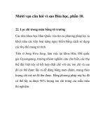 Mười vạn câu hỏi vì sao Hóa học, phần 10. ppsx