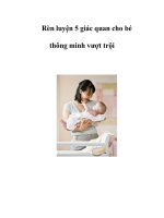 Rèn luyện 5 giác quan cho bé thông minh vượt trội pps