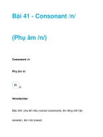 Bài 41 - Consonant /n/ doc