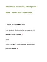 What Would you Like? ppt