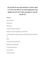 Cấp sửa đổi, bổ sung Giấy phép lập cơ sở bán lẻ ngoài cơ sở bán lẻ thứ nhất cho các doanh nghiệp Khu công nghiệp, Khu chế xuất và Khu công nghệ cao trên địa bàn Hà Nội doc