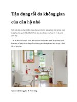 Tận dụng tối đa không gian của căn hộ nhỏ ppsx