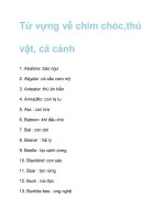 Từ vựng về chim chóc,thú vật, cá cảnh pdf