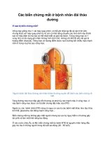 Các biến chứng mắt ở bệnh nhân đái tháo đường docx