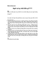 Người vợ ky nhất điều gì ppt