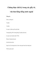 Chứng thực chữ ký trong các giấy tờ, văn bản bằng tiếng nước ngoài pdf