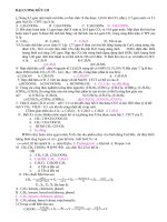 LUYỆN THI:đại cương hữu cơ & hdrocacbon