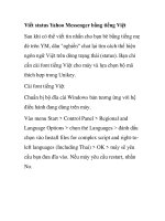Viết status Yahoo Messenger bằng tiếng Việt pps