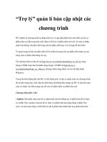 “Trợ lý” quản lí bản cập nhật các chương trình pptx