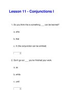 Lesson 11 - Conjunctions I docx