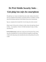 Dr.Web Mobile Security Suite Giải pháp bảo mật cho smartphone pps
