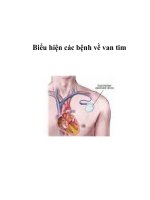 Biểu hiện các bệnh về van tim pptx