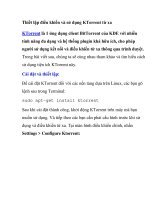 Thiết lập điều khiển và sử dụng KTorrent từ xa docx