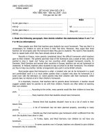 Đề và  biểu điểm thi học sinh giỏi  Anh văn 9 huyện Hoài Đức 09-10