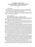 dap an thi tim hieu ve Ho Chi Minh