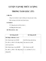 LUYỆN TẬP HỆ THỨC LƯỢNG TRONG TAM GIÁC (TT) doc