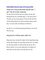 Kinh nghiệm tăng tốc mạng wifi trong gia đình ppsx