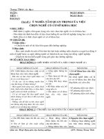 Giáo án Hướng nghiep (cap nhat thong tin mới)