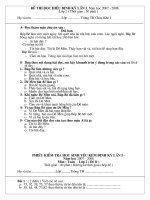 KT Đọc hiểu Lần 1 lớp 2