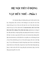 HỆ NỘI TIẾT Ở ÐỘNG VẬT HỮU NHŨ – Phần 1 pptx