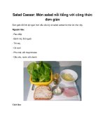 Salad Caesar: Món salad nổi tiếng với công thức đơn giản doc