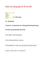 Cách sử dụng giới từ IN và ON pdf