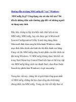 Hướng dẫn sử dụng MSConfig để 