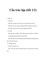 Cấu trúc lặp (tiết 2/2) potx