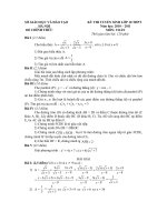 Đề TS lớp 10-Toán - TP Hà Nội