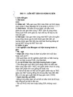 BÀI 11 : LIÊN KẾT GEN VÀ HOÁN VỊ GEN doc