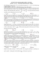 Đề và Đáp án 485 lý ĐH 2010