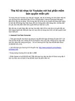 Tha hồ tải nhạc từ Youtube với hai phần mềm bản quyền miễn phí ppsx