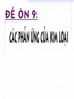 Tài liệu ôn thi môn Hóa vô cơ part 1 doc