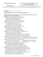 Đề thi thử môn Anh 2010 số 4