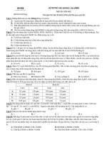 Đề thi thử đại học, cao đẳng môn hóa học có đáp án - Mã đề 025 pps