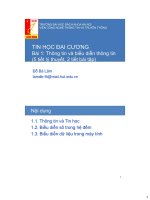 Bài giảng: tin học đại cương pps