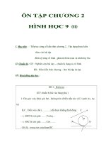 ÔN TẬP CHƯƠNG 2 HÌNH HỌC 9 (tt) ppt
