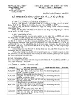 Ke hoach boi duong he cho GV