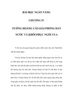 BÀI HỌC NGÀN VÀNG - CHƯƠNG IV ppsx