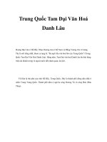 Trung Quốc Tam Đại Văn Hoá Danh Lâu pps