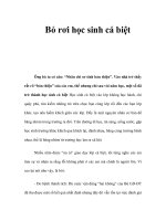 Bỏ rơi học sinh cá biệt ppsx