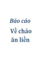 Báo cáo về cháo ăn liền doc