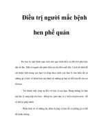 Điều trị người mắc bệnh hen phế quản docx