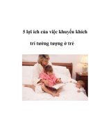 5 lợi ích của việc khuyến khích trí tưởng tượng ở trẻ ppsx