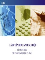 Bài giảng tài chính doanh nghiệp pot