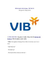 Đề thi chuyên viên tín dụng - VIB Việt Trì pptx