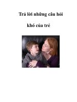 Trả lời những câu hỏi khó của trẻ pdf