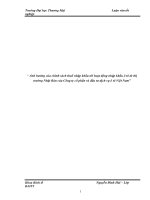 Ảnh hưởng của chính sách thuế nhập khẩu tới hoạt động nhập khẩu ô tô từ thị trường Nhật Bản