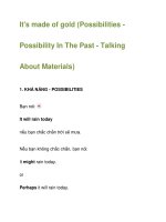 It''''s made of gold-Possibilities Possibility In The Past potx